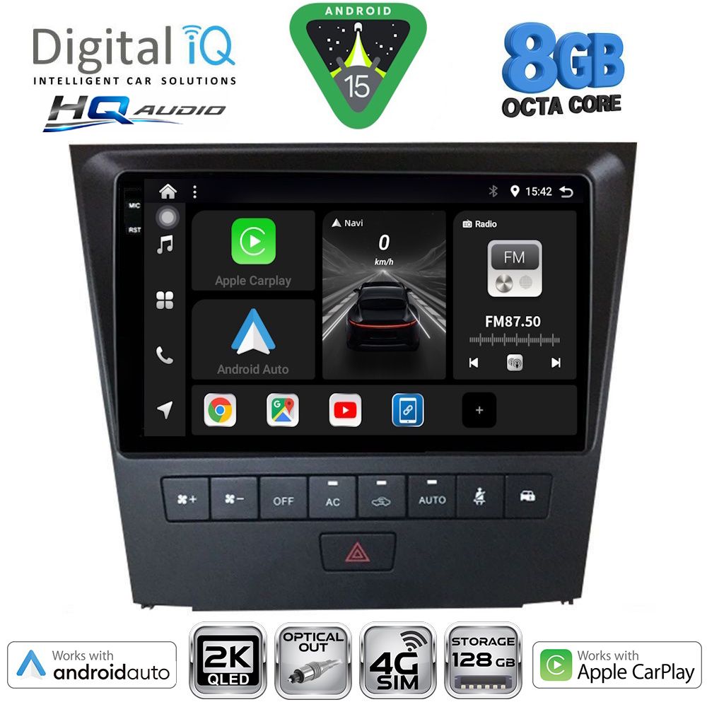 BXK20341_15 DIGITAL IQ BXK 20341_CPAA (9inc) MULTIMEDIA TABLET for LEXUS GS mod. 2004-2011 - Image 1