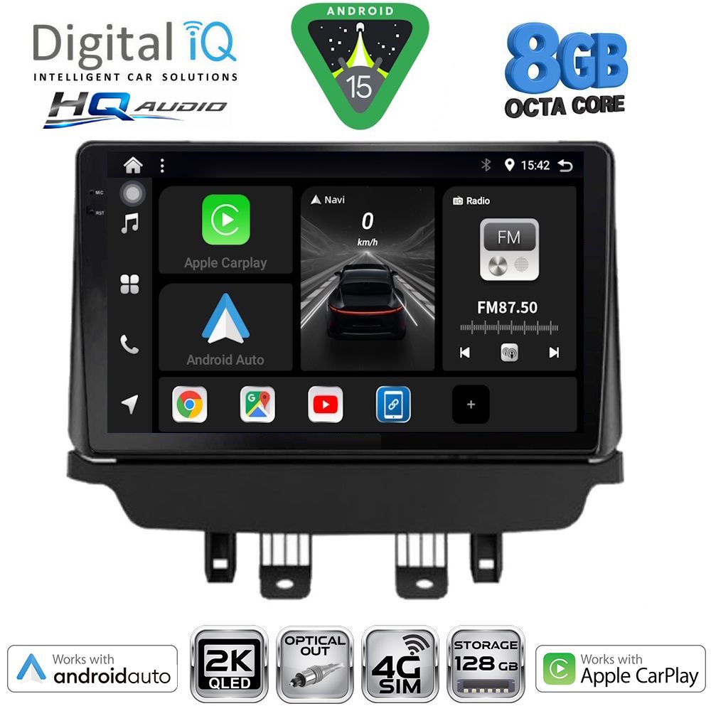BXK20362_15 DIGITAL IQ BXK 20362_CPAA (9inc) MULTIMEDIA TABLET for MAZDA 2 mod. 2014-2023 - Image 1