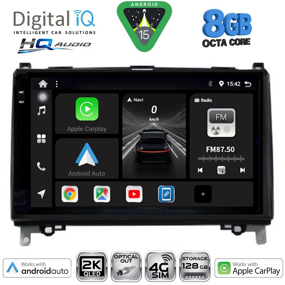 BXK20400_15 DIGITAL IQ BXK 20400_CPAA (9inc) MULTIMEDIA TABLET for MERCEDES A – B -SPRINTER – VITO mod. 2007-2020 - Image 1