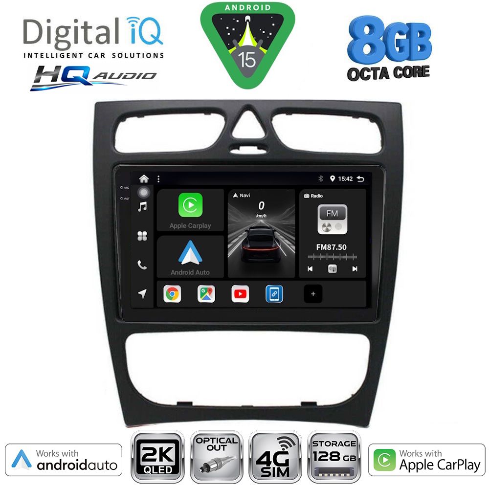 BXK20402_15 DIGITAL IQ BXK 20402_CPAA (9inc) MULTIMEDIA TABLET for MERCEDES C (W203) mod. 1999-2004 - Image 1