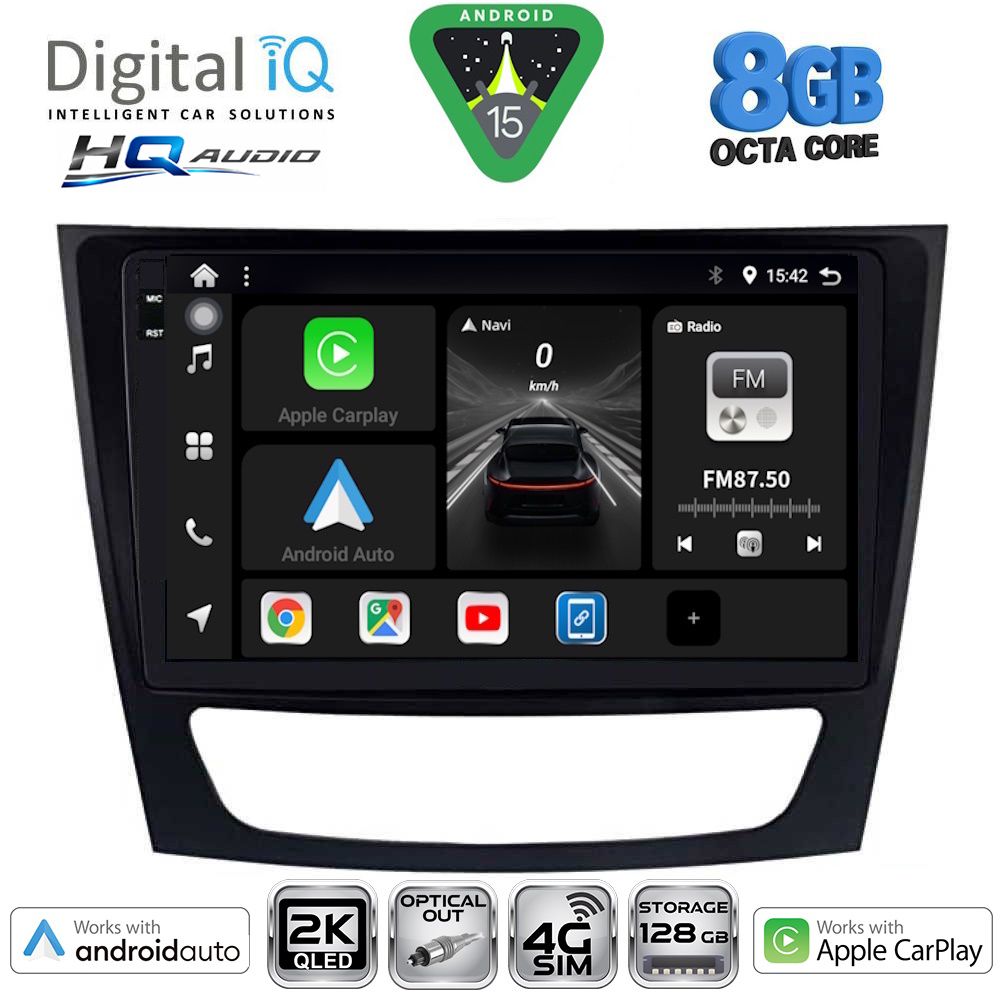 BXK20408_15 DIGITAL IQ BXK 20408_CPAA (9inc) MULTIMEDIA TABLET for MERCEDES E (W211) – CLS (W219) mod. 2003-2009 - Image 1