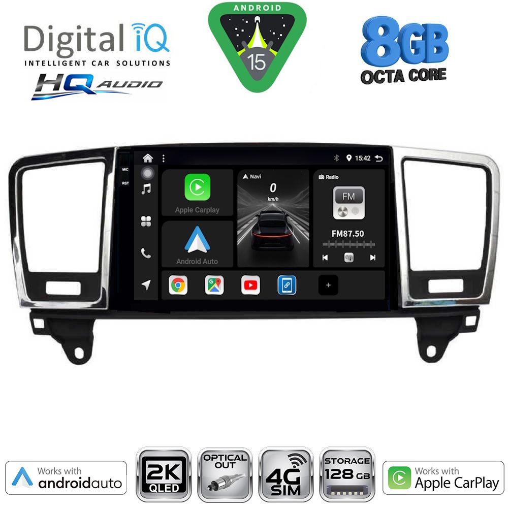 BXK20415_15 DIGITAL IQ BXK 20415_CPAA (9inc) MULTIMEDIA TABLET for MERCEDES ML (W166) – GL (X166) mod. 2011-2019 - Image 1