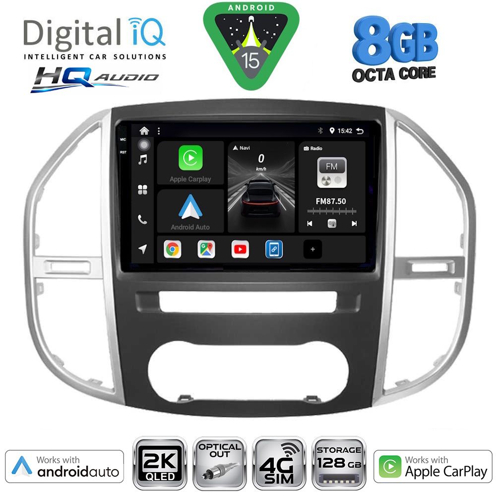 BXK20429_15 DIGITAL IQ BXK 20429_CPAA (10inc) MULTIMEDIA TABLET for MERCEDES VITO – VIANO (W447) mod. 2015> - Image 1
