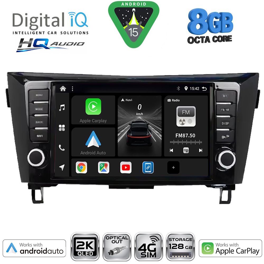 BXK20467_15 DIGITAL IQ BXK 20467_CPAA (9inc) MULTIMEDIA TABLET for NISSAN QASHQAI - XTRAIL mod. 2014-2021 - Image 1