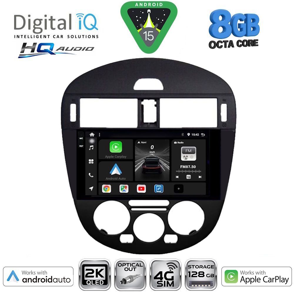 BXK20470AC_15 DIGITAL IQ BXK 20470AC_CPAA (9inc) MULTIMEDIA TABLET for NISSAN PULSAR mod. 2014-2020 with A/C - Image 1
