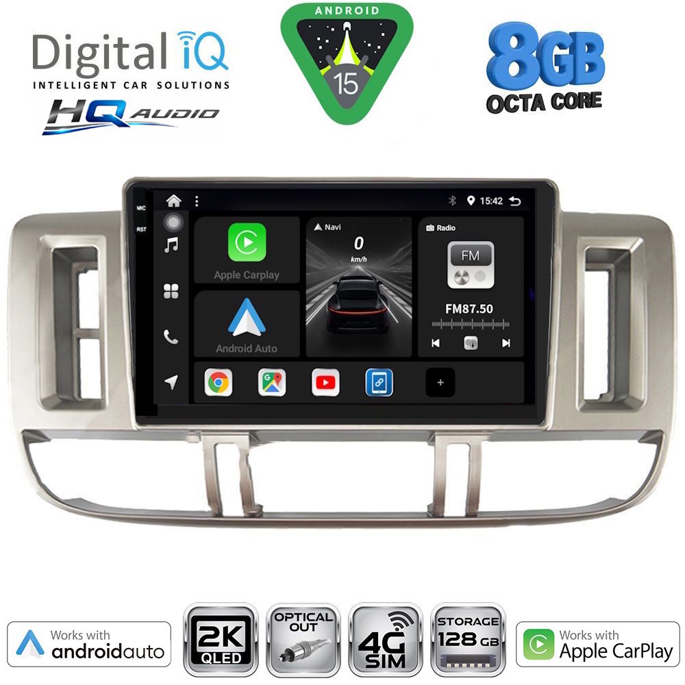 BXK20474_15 DIGITAL IQ BXK 20474_CPAA (9inc) MULTIMEDIA TABLET for NISSAN XTRAIL mod. 2000-2004 - Image 1