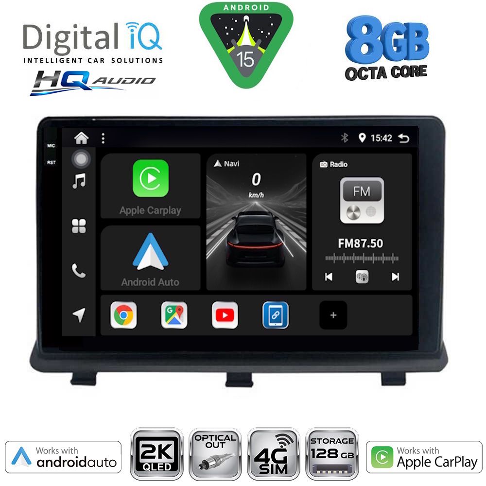BXK20480-15 DIGITAL IQ BXK 20480_CPAA (9inc) MULTIMEDIA TABLET for OPEL ANTARA mod. 2006-2016 - Image 1