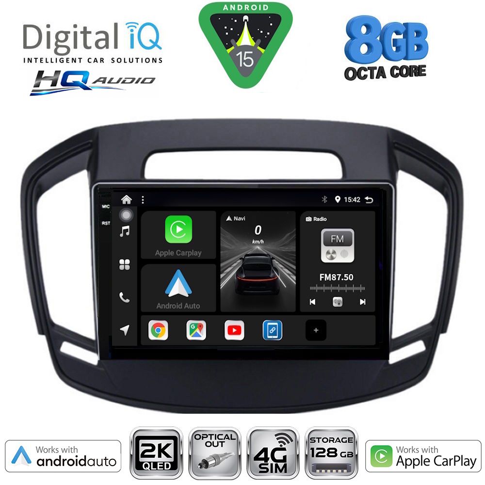 BXK20492_15 DIGITAL IQ BXK 20492_CPAA (9inc) MULTIMEDIA TABLET for OPEL INSIGNIA mod.2014-2017 - Image 1