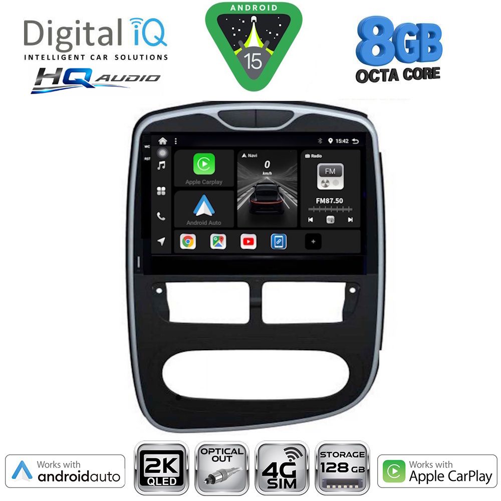 BXK20544_15 DIGITAL IQ BXK 20544_CPAA (10inc) MULTIMEDIA TABLET for RENAULT CLIO mod. 2012-2015 - Image 1