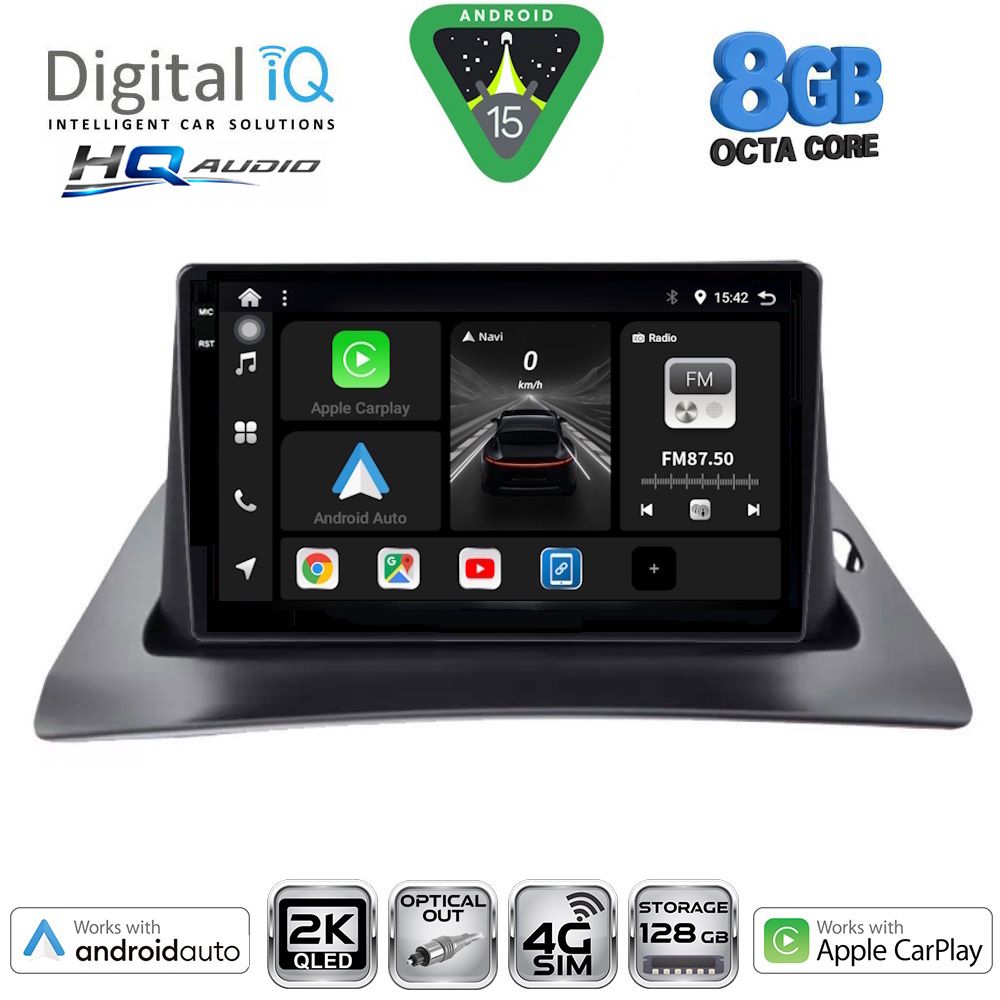 BXK20550_15 DIGITAL IQ BXK 20550_CPAA (9inc) MULTIMEDIA TABLET for RENAULT KANGOO mod. 2010-2021 - Image 1
