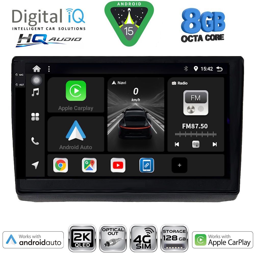 BXK20558_15 DIGITAL IQ BXK 20558A_CPAA (10inc) MULTIMEDIA TABLET for OPEL VIVARO – RENAULT TRAFIC - NISSAN PRIMASTAR mod. 2004-2015 - Image 1
