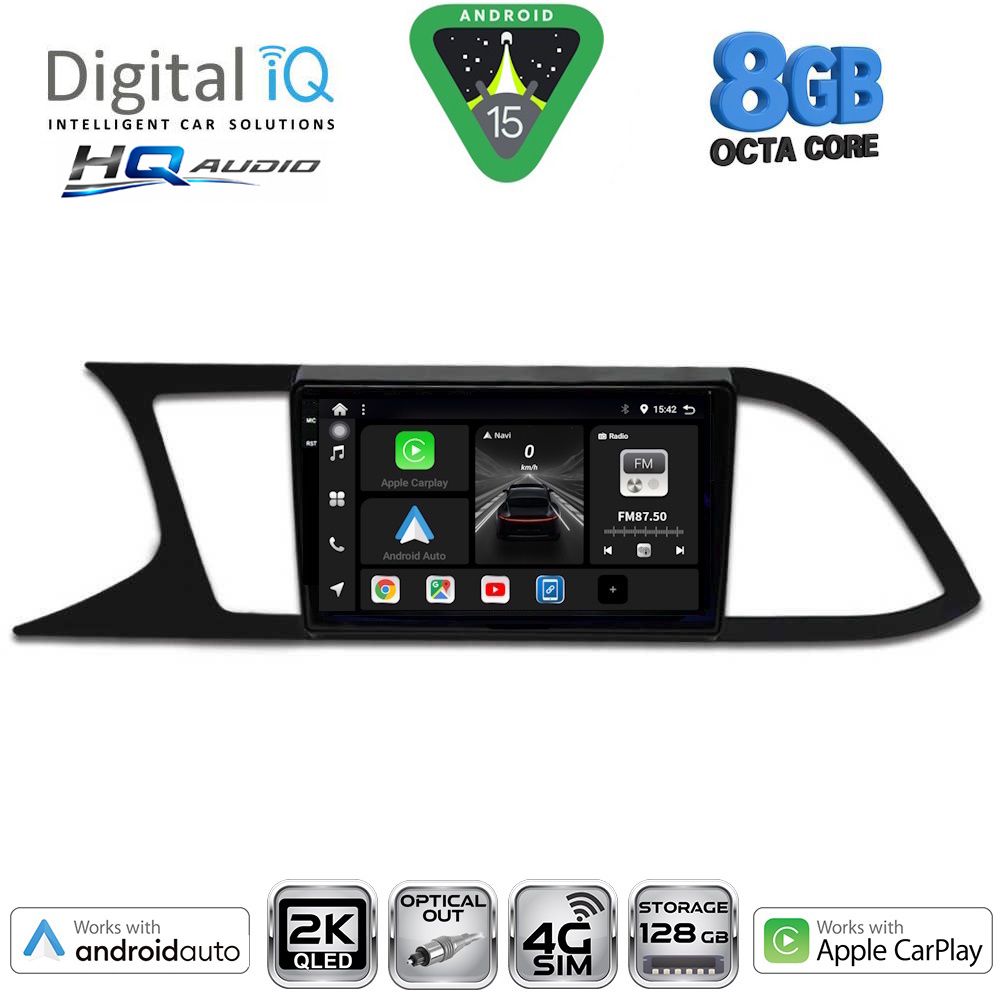 BXK20575_15 DIGITAL IQ BXK 20575_CPAA (9inc) MULTIMEDIA TABLET for SEAT LEON mod. 2012-2021 - Image 1