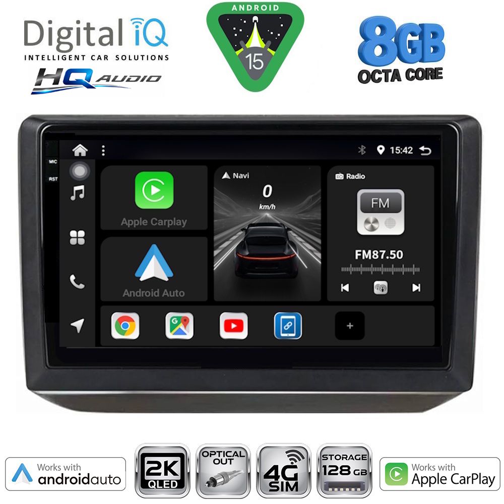 BXK20581_15 DIGITAL IQ BXK 20581_CPAA (10inc) MULTIMEDIA TABLET for SKODA FABIA mod. 2008-2014 - Image 1