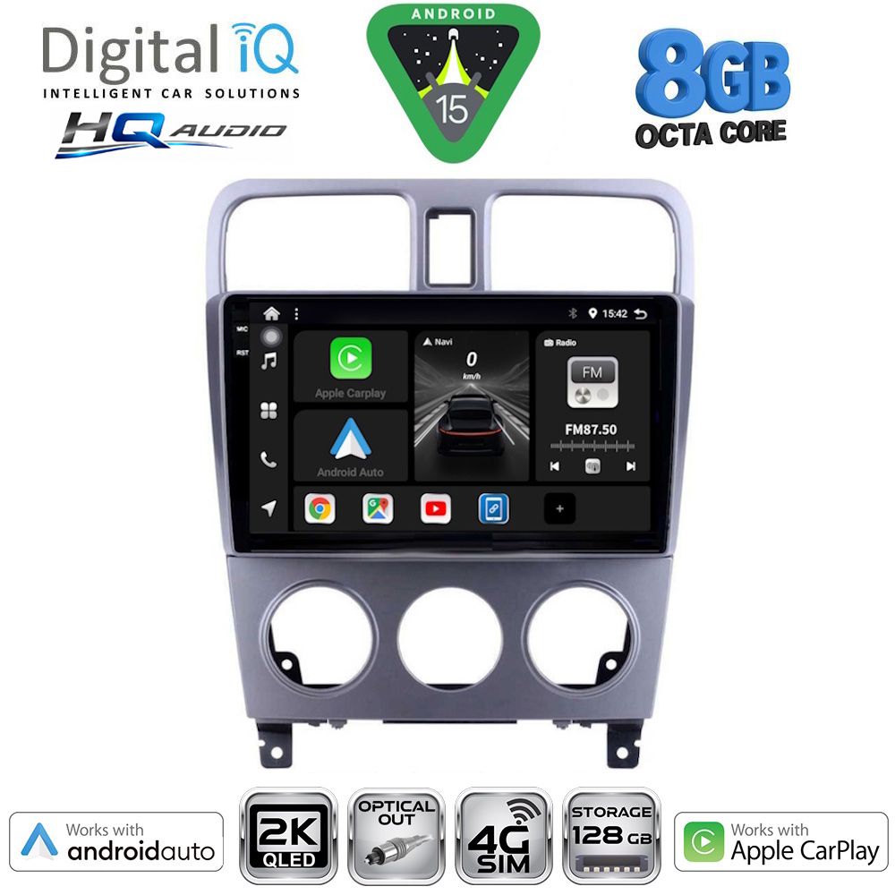 BXK20661_15 DIGITAL IQ BXK 20661_CPAA (9inc) MULTIMEDIA TABLET for SUBARU FORESTER mod. 2002-2008 - Image 1