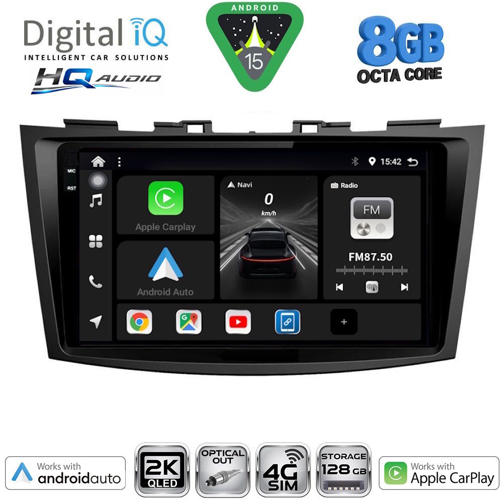 BXK20685_15 DIGITAL IQ BXK 20685_CPAA (9inc) MULTIMEDIA TABLET for SUZUKI SWIFT mod. 2011-2016 - Image 1