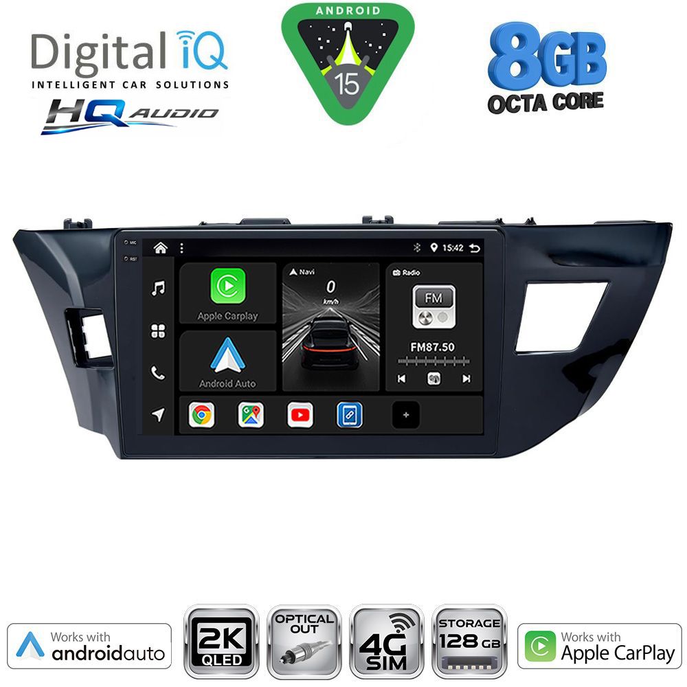 BXK20714MD_15-1 DIGITAL IQ BXK 20714MD_CPAA (10inc) MULTIMEDIA TABLET for TOYOTA COROLLA mod. 2013-2016 - Image 1