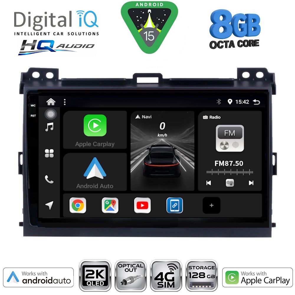BXK20723_15 DIGITAL IQ BXK 20723_CPAA (9inc) MULTIMEDIA TABLET for TOYOTA LANDCRUISER mod. 2002-2008 - Image 1