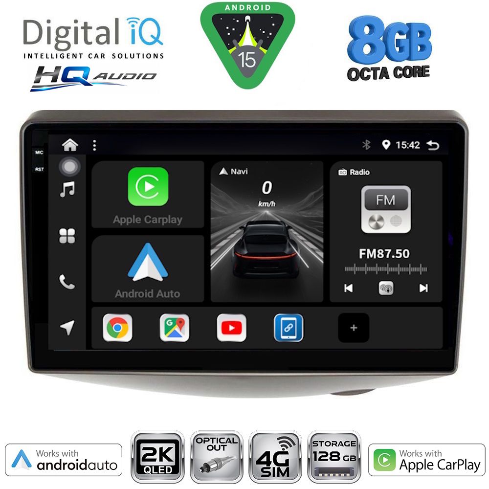 BXK20735_15 DIGITAL IQ BXK 20735_CPAA (9inc) MULTIMEDIA TABLET for TOYOTA YARIS mod. 1999-2006 - Image 1