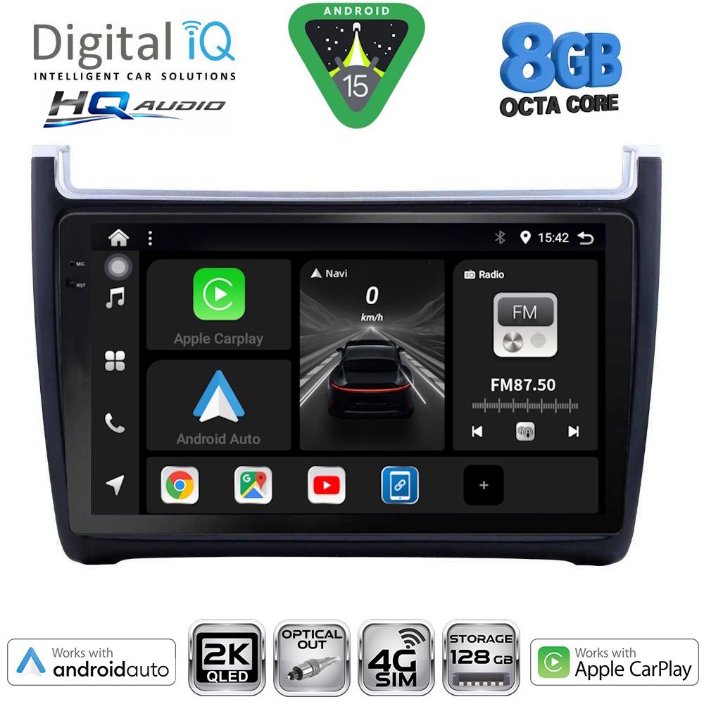 BXK20757_15 DIGITAL IQ BXK 20757_CPAA (9inc) MULTIMEDIA TABLET for VW POLO mod. 2014-2017 - Image 1