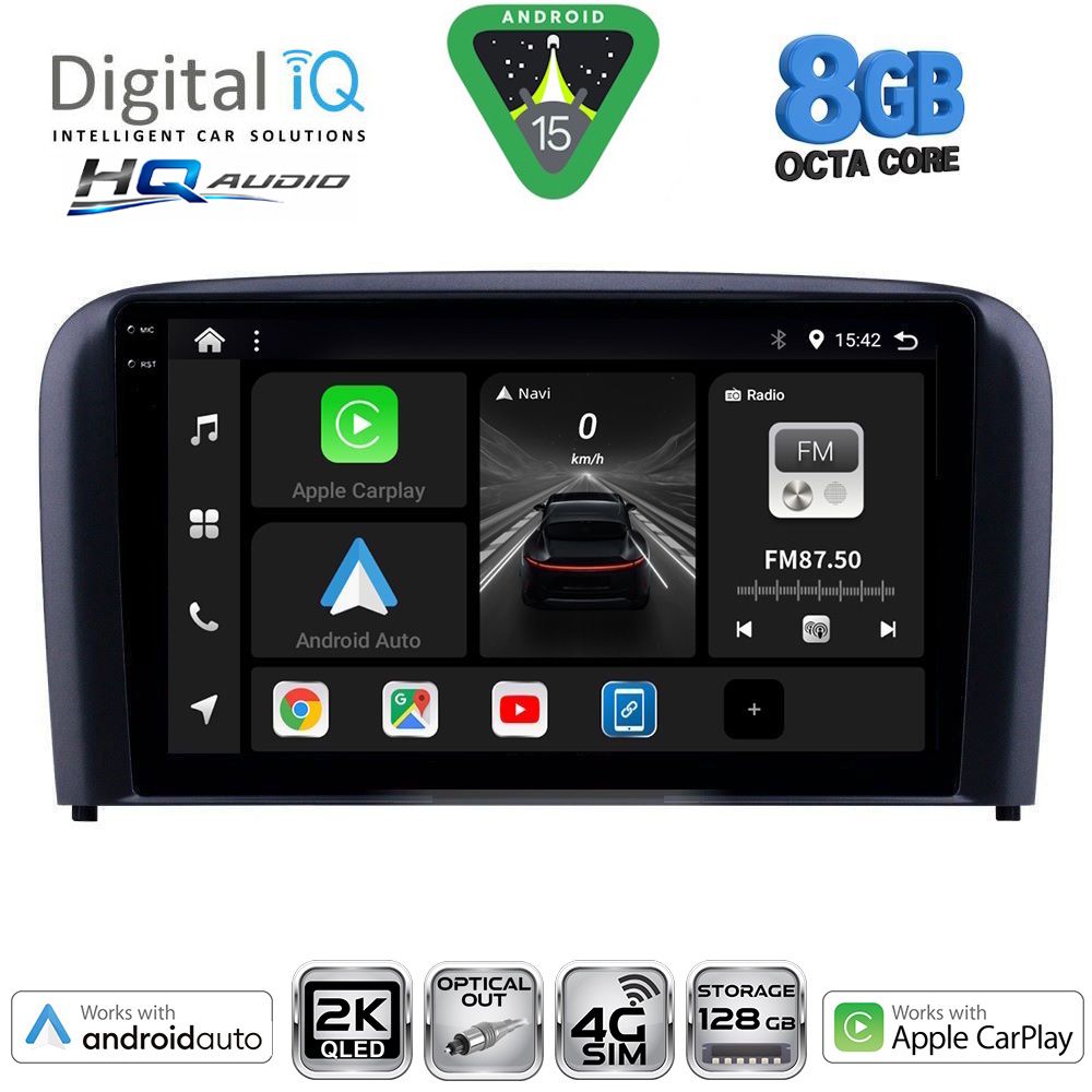 BXK20786_15 DIGITAL IQ BXK 20786_CPAA (9inc) MULTIMEDIA TABLET for VOLVO S80 mod. 1998-2006 - Image 1