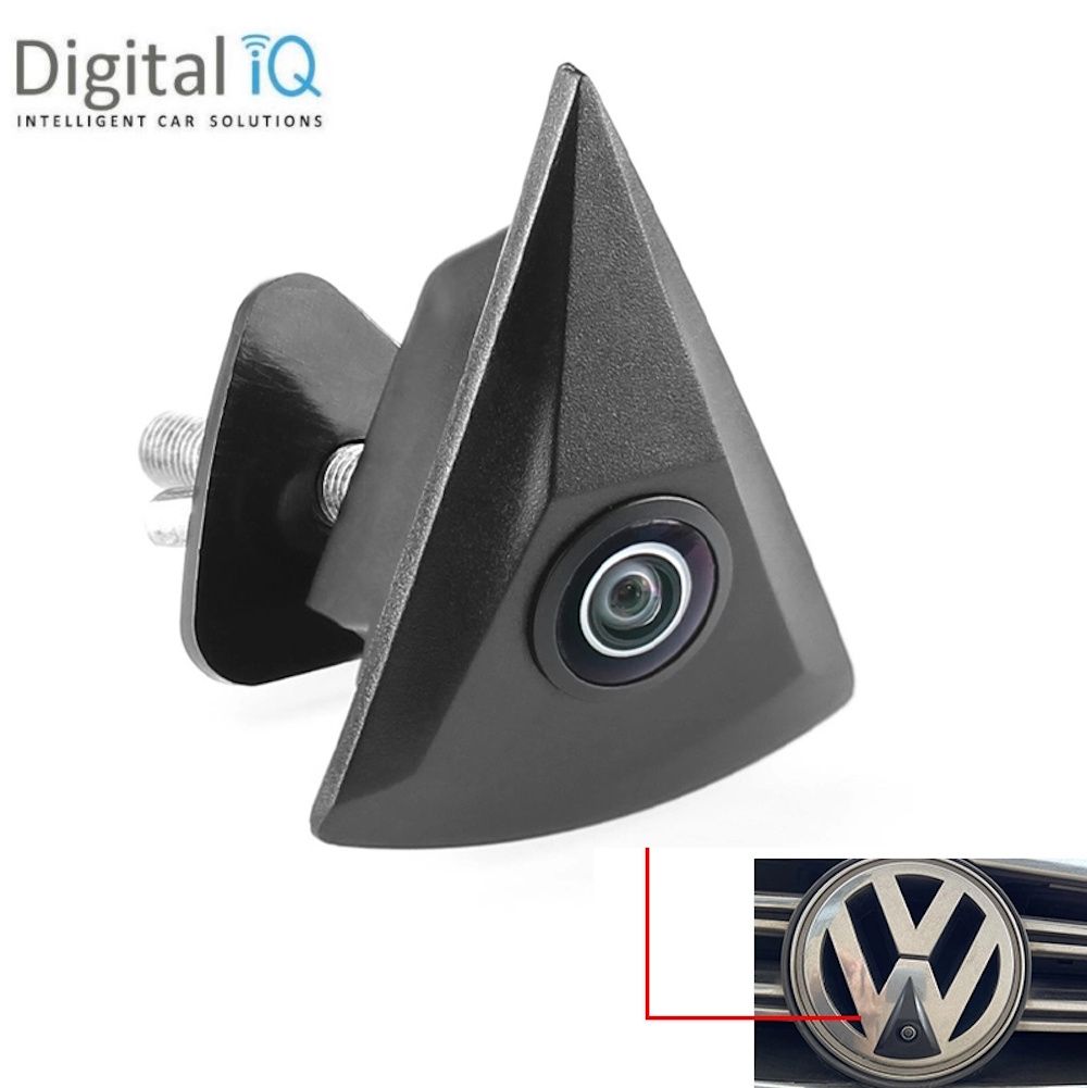 CAM8170 DIGITAL IQ CAMERA QS8139 (AHD-NTSC) FRONT CAMERA for VW LOGO mod. 2004-2018 (46mm) - Image 1
