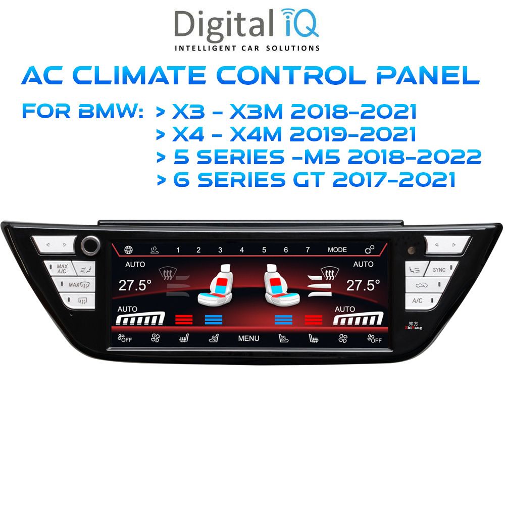 Climate_Panels_FZ-2025_01 DIGITAL IQ FZ 2025_CC (TOUCHSCREEN CLIMATE CONTROL PANEL (8.8") for BMW X3 - X4 - S.5 - S.6 mod 2017-2022) - Image 1