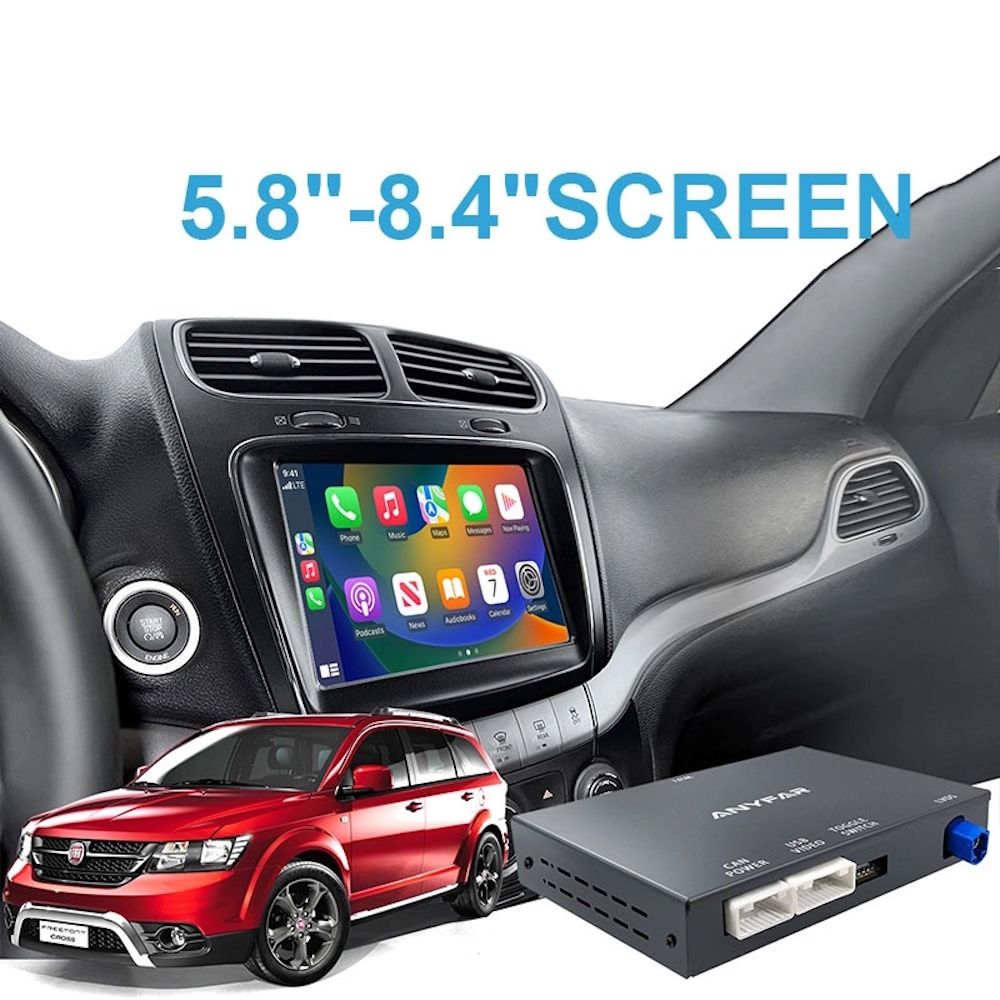FT201Q LENOVO LTP MC 3201QF CPAA (WIRELESS CARPLAY / ANDROID AUTO BOX with 2 CAMERA IN for FIAT FREEMONT mod. 2013-2018 with 5.8'' - 8.4'' screen) - Image 1