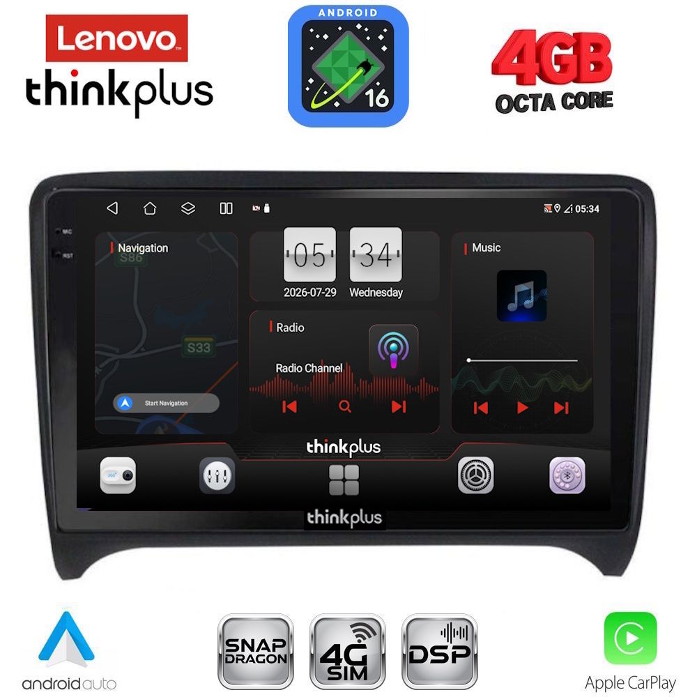 LTG7009-16 LENOVO LTG 7009_CPA (9inc) MULTIMEDIA TABLET for AUDI TT mod. 2007-2015 - Image 1