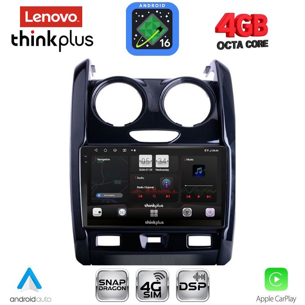 LTG7103_16 LENOVO LTG 7103_CPA (9inc) MULTIMEDIA TABLET for DACIA DUSTER mod. 2012-2019 - Image 1