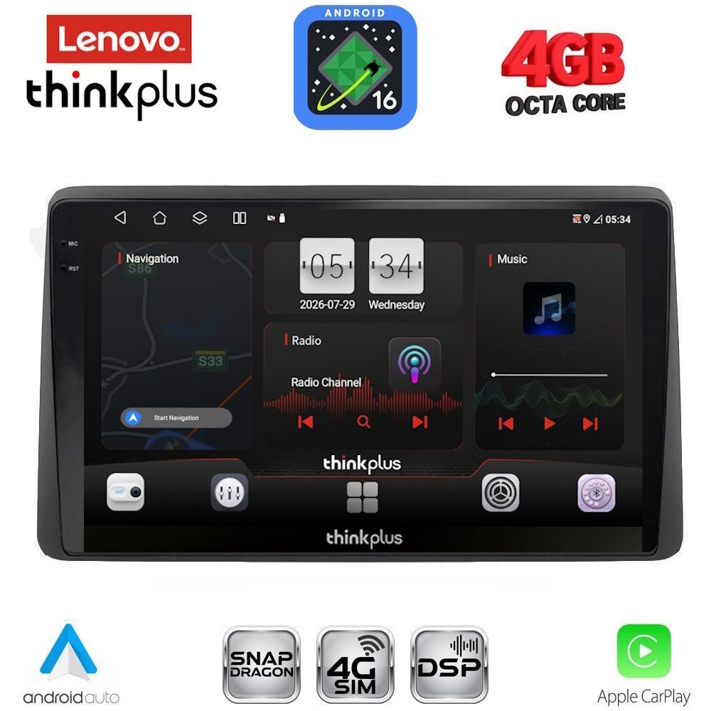 LTG7104_16 LENOVO LTM 11104_CPA (10inc) MULTIMEDIA TABLET for DACIA DUSTER mod. 2019-2026 - Image 1