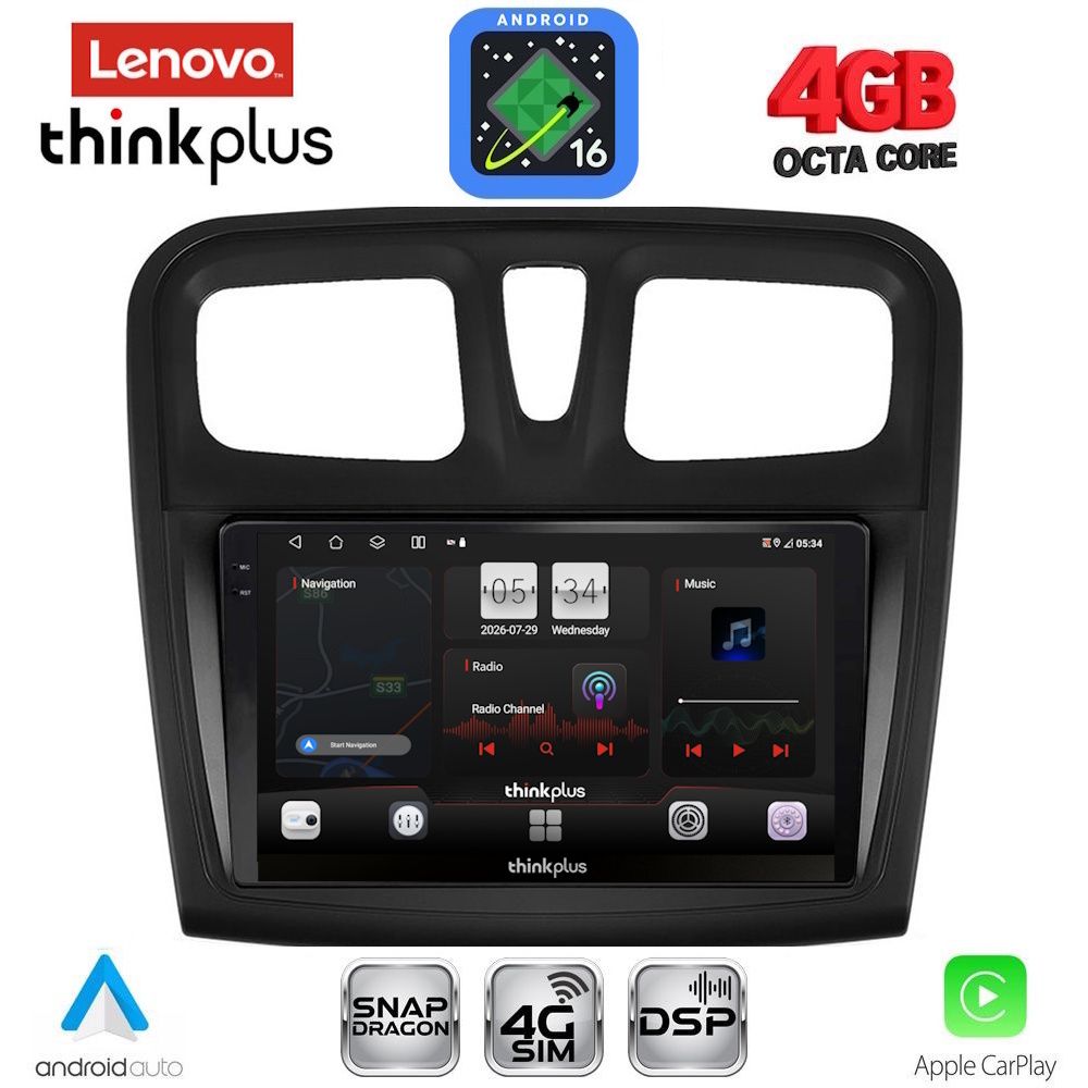 LTG7108SQ_16 LENOVO LTG 7108SQ_CPA (9inc) MULTIMEDIA TABLET for DACIA LOGAN – SANDERO mod. 2012-2019 - Image 1