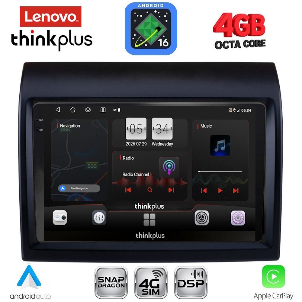 LTG7141_16 LENOVO LTG 7141_CPA (9inc) MULTIMEDIA TABLET for FIAT DUCATO – CITROEN JUMPER – PEUGEOT BOXER mod. 2011-2021 - Image 1
