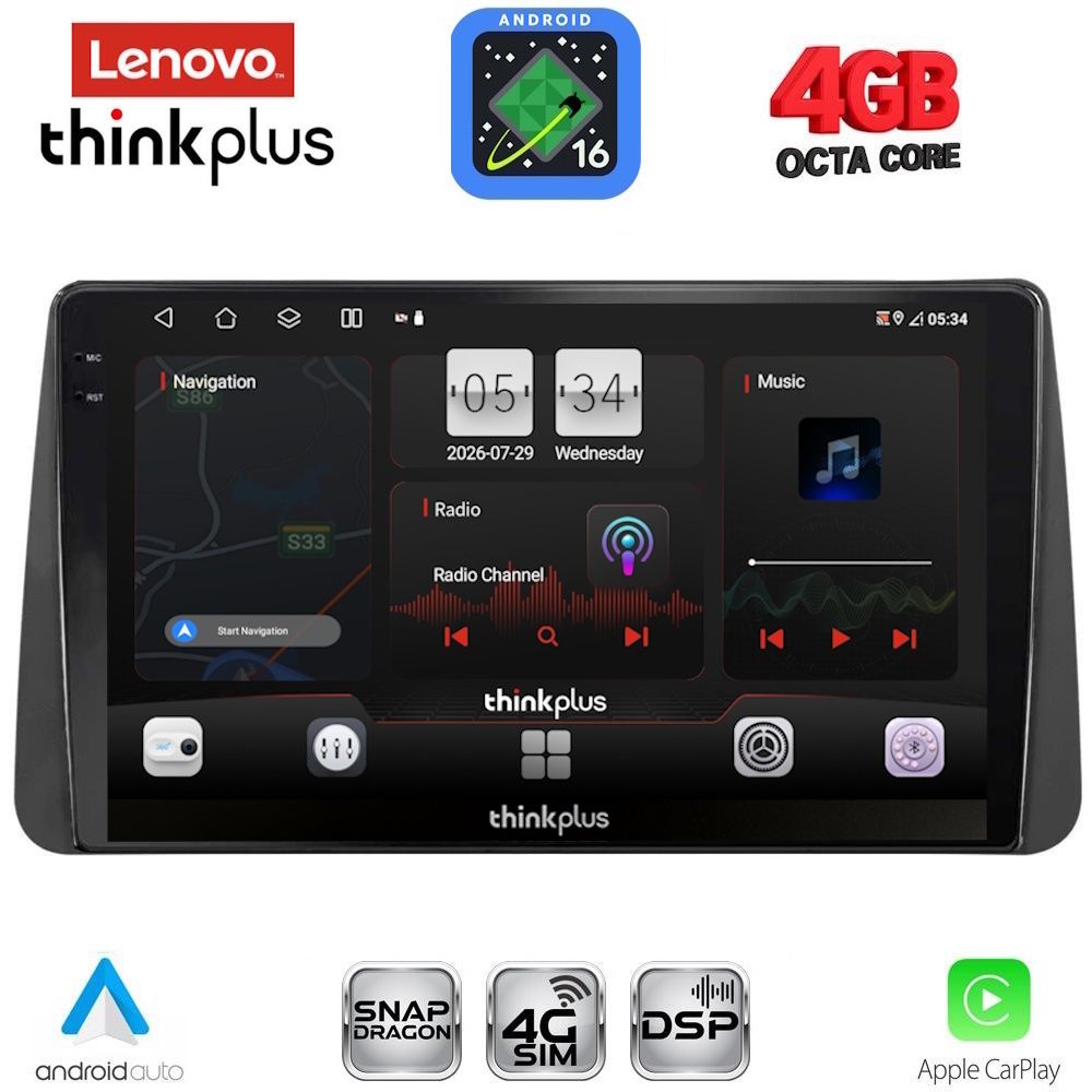 LTG7149_16 LENOVO LTG 7149_CPA DASH (9inc) MULTIMEDIA TABLET for FIAT TIPO mod. 2018-2023 - Image 1