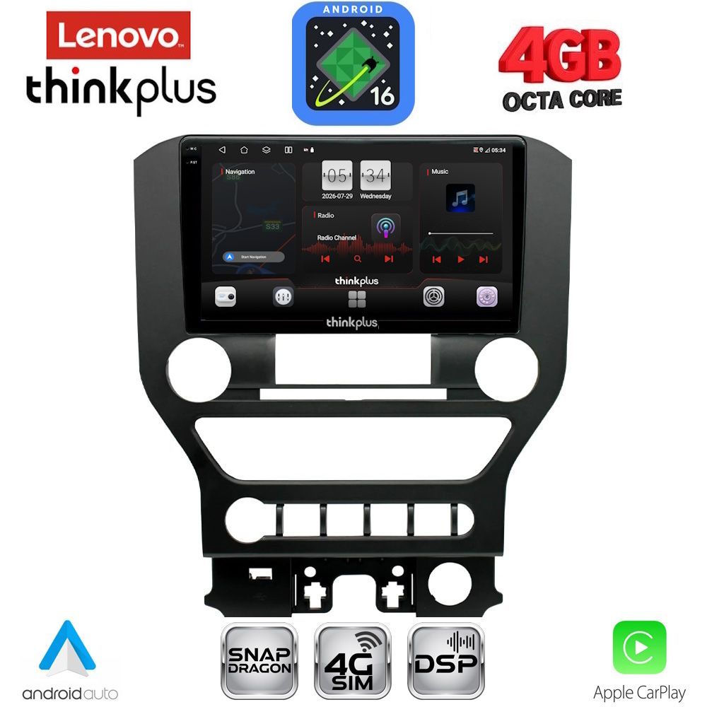 LTG7166_4B-16 LENOVO LTG 7166_CPA 4BUT (9inc) MULTIMEDIA TABLET for FORD MUSTANG mod. 2015-2020 - Image 1