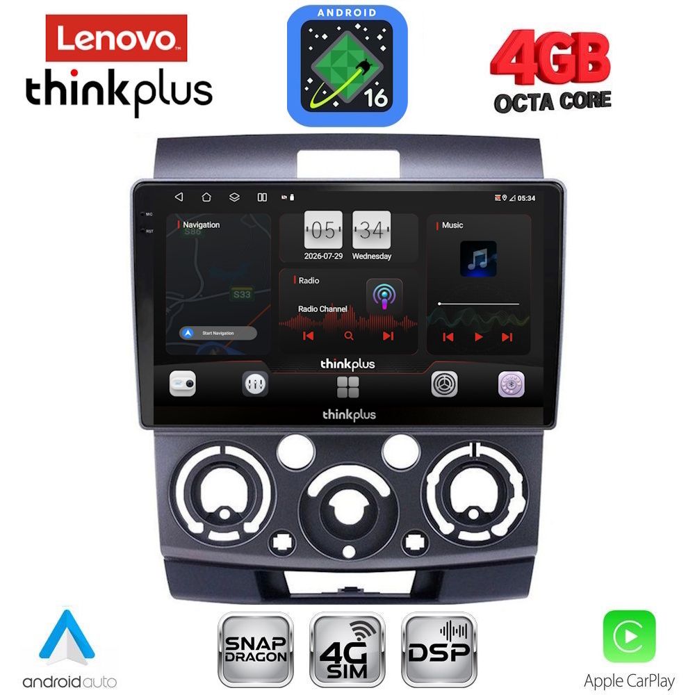 LTG7170_16 LENOVO LTG 7170_CPA (9inc) MULTIMEDIA TABLET for FORD RANGER | MAZDA BT50 mod. 2006-2011 - Image 1