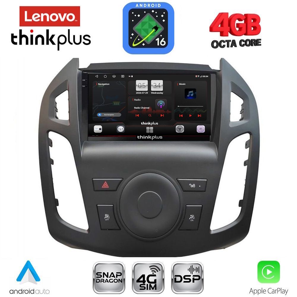 LTG7176-16 LENOVO LTG 7176_CPA (9inc) MULTIMEDIA TABLET for FORD TRANSIT CONNECT mod. 2013-2018 - Image 1