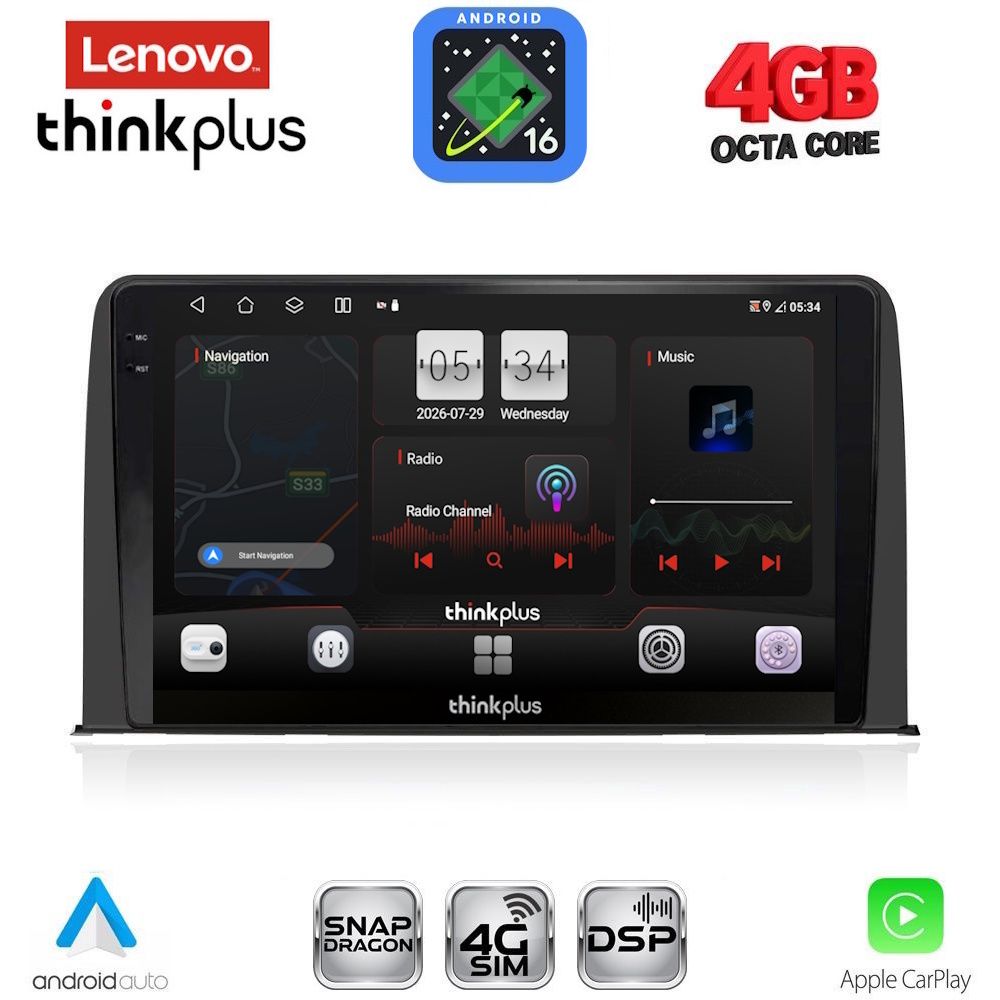 LTG7199_16 LENOVO LTG 7199_CPA (10inc) MULTIMEDIA TABLET for HONDA CRV mod. 2017-2023 - Image 1