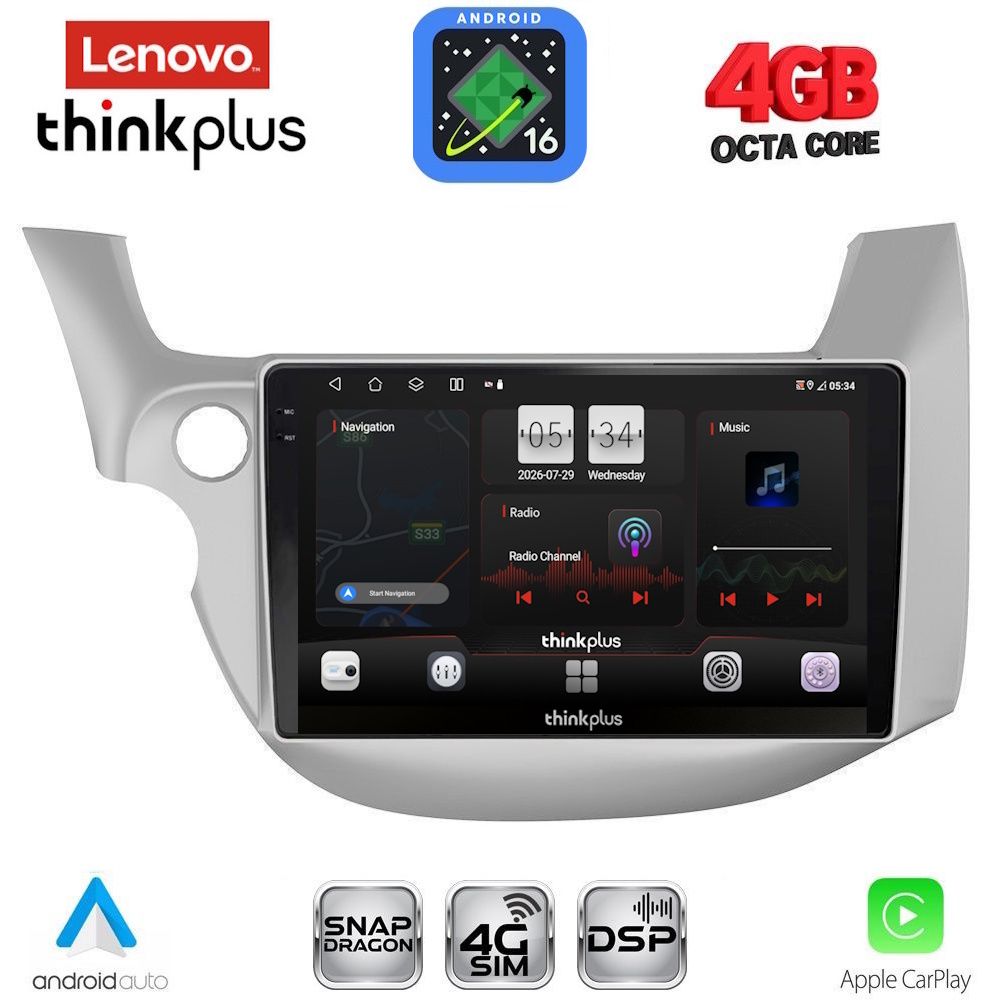 LTG7211_16 LENOVO LTG 7211_CPA (10inc) MULTIMEDIA TABLET for HONDA JAZZ mod. 2008-2012 - Image 1