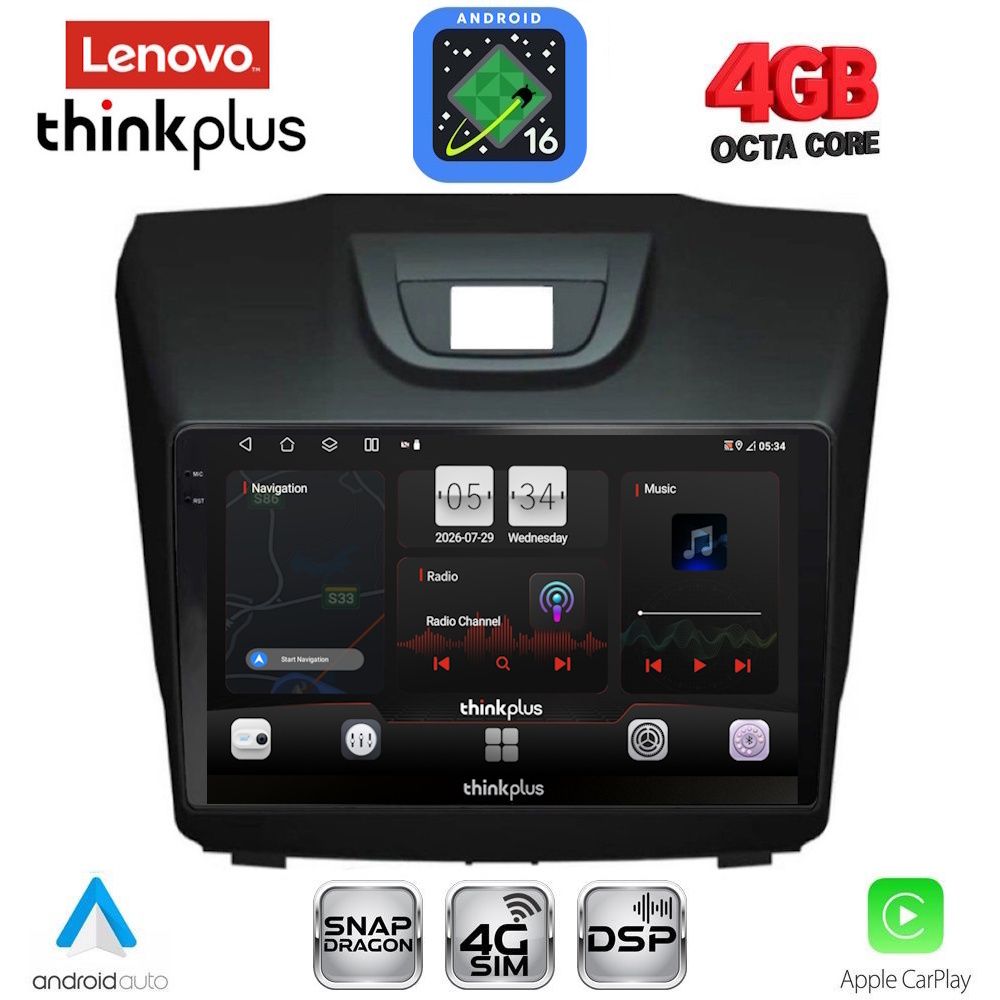 LTG7255_16 LENOVO LTG 7255_CPA (9inc) MULTIMEDIA TABLET for ISUZU DMAX mod. 2012-2020 - Image 1