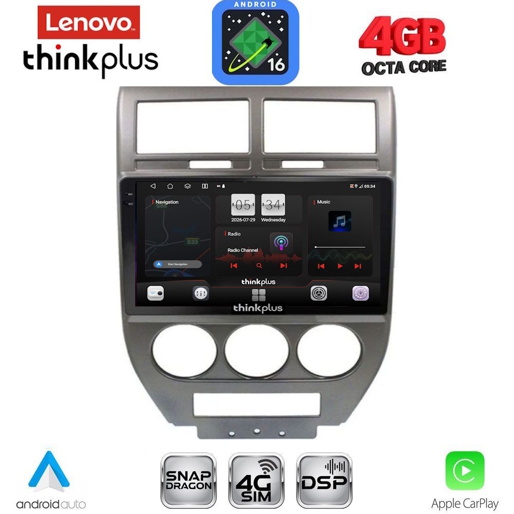 LTG7276-16 LENOVO LTG 7276_CPA (10inc) MULTIMEDIA TABLET for JEEP COMPASS - PATRIOT mod. 2007-2016 - Image 1