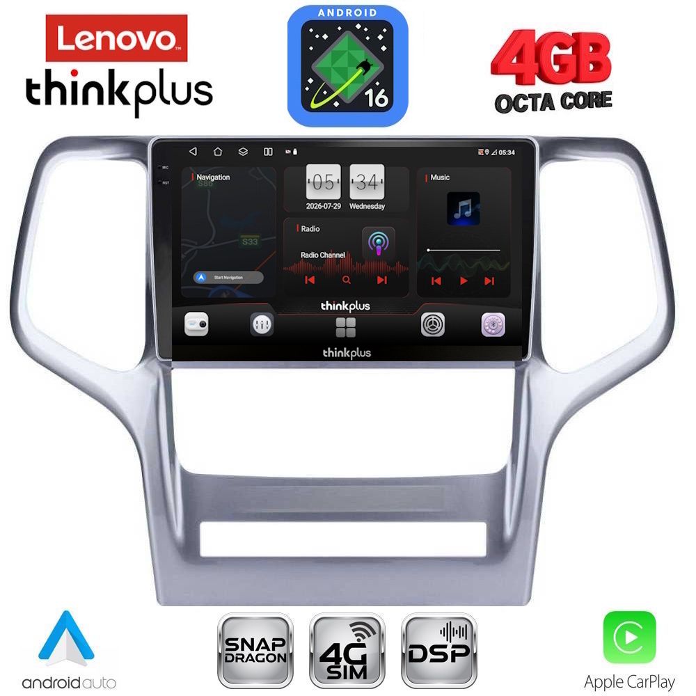 LTG7282_16 LENOVO LTG 7282_CPA (9inc) MULTIMEDIA TABLET for JEEP GRAND CHEROKEE mod. 2011-2014 - Image 1