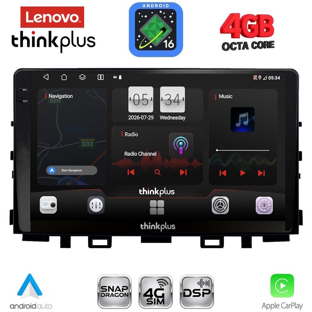 LTG7316_16 LENOVO LTG 7316_CPA (9inc) MULTIMEDIA TABLET for KIA RIO mod. 2018> – STONIC mod. 2017-2026 - Image 1