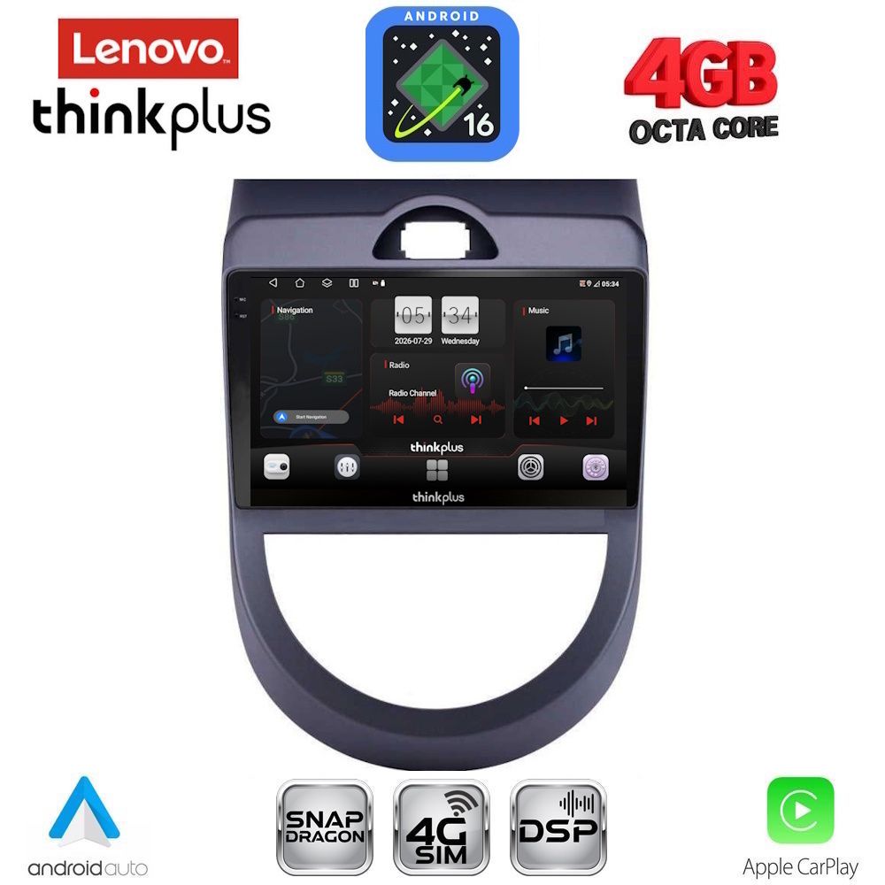 LTG7320_16 LENOVO LTG 7320_CPA (9inc) MULTIMEDIA TABLET for KIA SOUL mod. 2008-2013 - Image 1