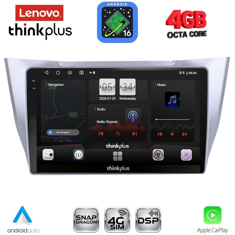 LTG7345SL_16 LENOVO LTG 7345SL_CPA (10inc) MULTIMEDIA TABLET for LEXUS RX 300 – 400 mod. 2003-2008 - Image 1