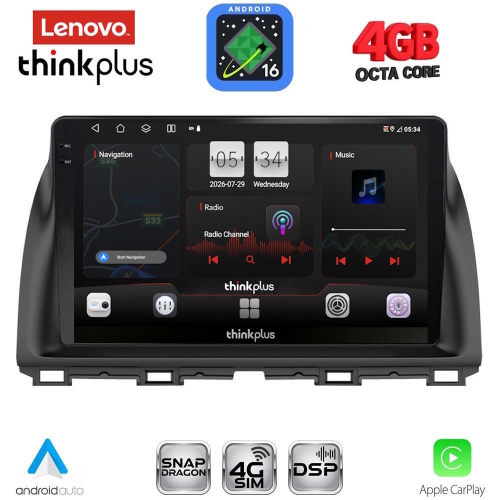 LTG7380_16 LENOVO LTG 7380_CPA (10inc) MULTIMEDIA TABLET for MAZDA CX5 mod. 2013-2017 - Image 1