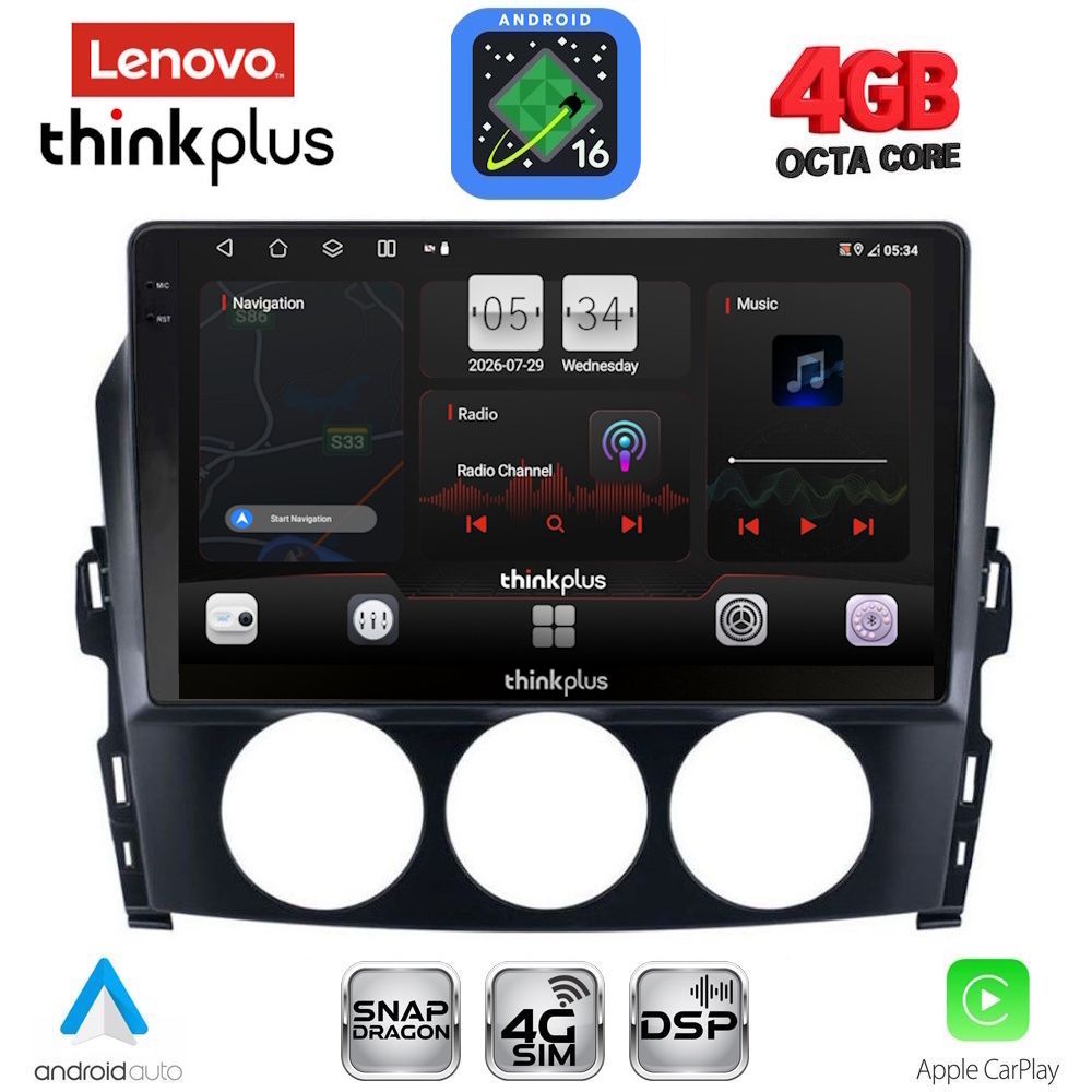 LTG7392_16 LENOVO LTG 7392_CPA (9inc) MULTIMEDIA TABLET for MAZDA MX5 mod. 2005-2015 - Image 1