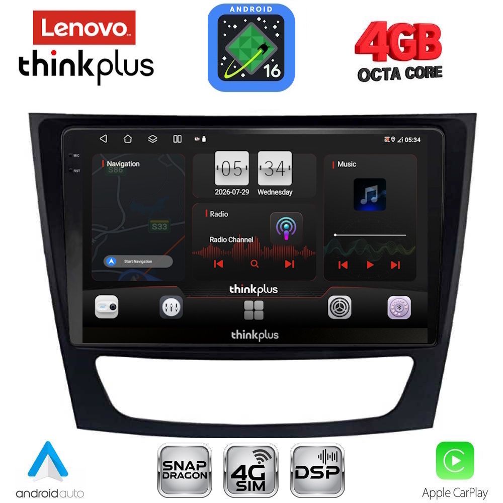 LTG7408_16 LENOVO LTG 7408_CPA (9inc) MULTIMEDIA TABLET for MERCEDES E (W211) – CLS (W219) mod. 2003-2009 - Image 1