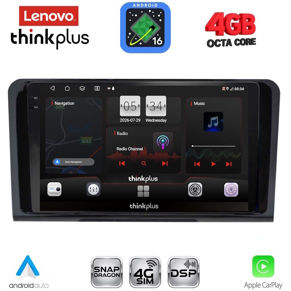 LTG7414_16 LENOVO LTG 7414_CPA (9inc) MULTIMEDIA TABLET for MERCEDES ML (W164) – GL (X164) mod. 2005-2011 - Image 1