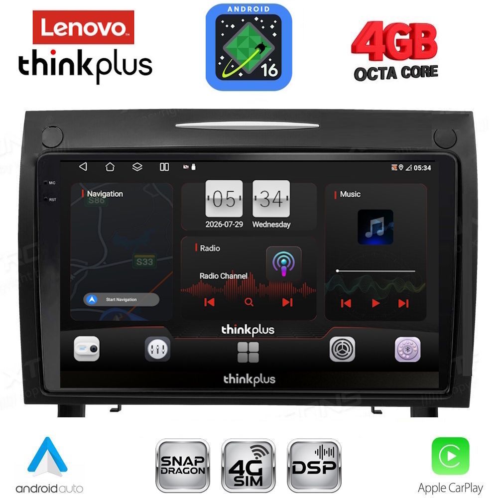 LTG7419_16 LENOVO LTG 7419_CPA (9inc) MULTIMEDIA TABLET for MERCEDES SLK R171 mod. 2004-2010 - Image 1