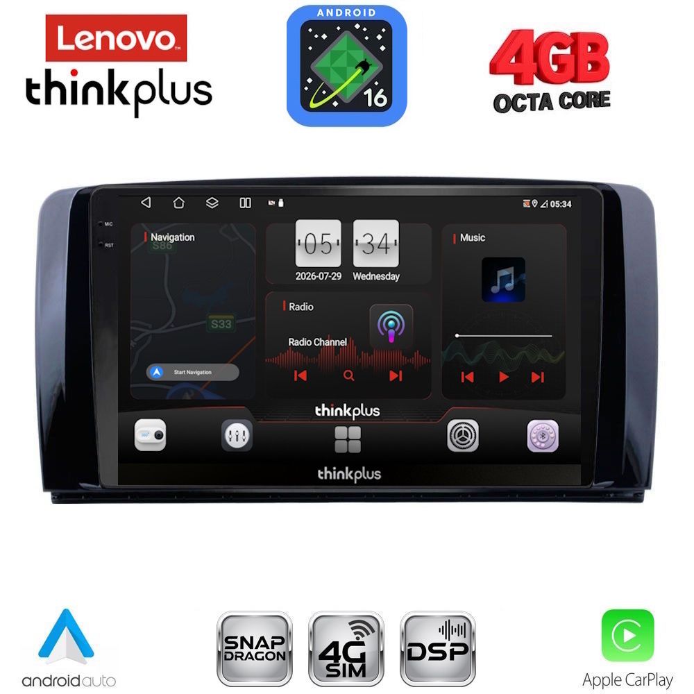 LTG7422_16 LENOVO LTG 7422_CPA (9inc) MULTIMEDIA TABLET for MERCEDES R (W251) mod. 2006-2015 - Image 1